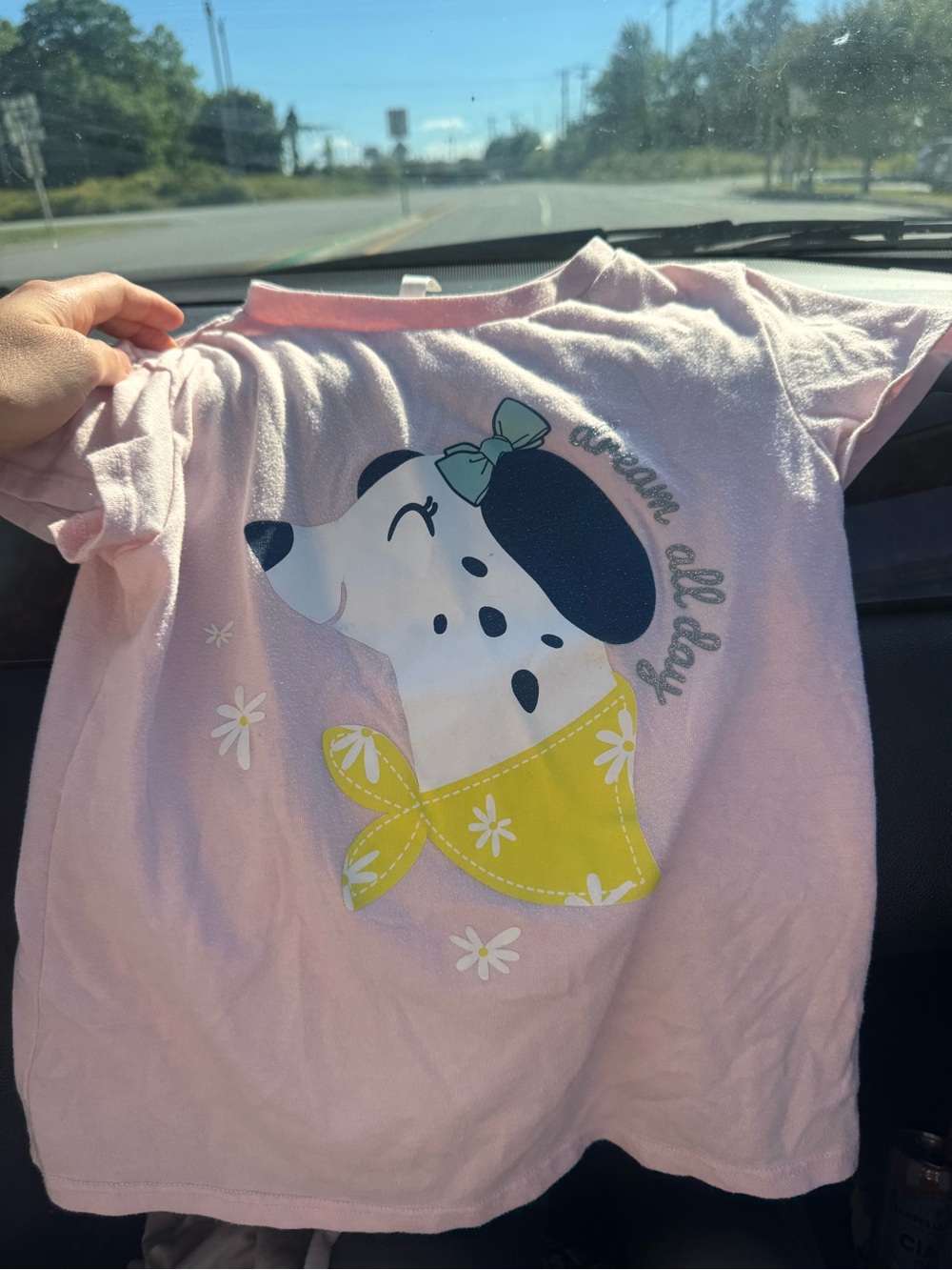 Dream All Day" Boulevard Kids Pink Short Sleeve T-Shirt